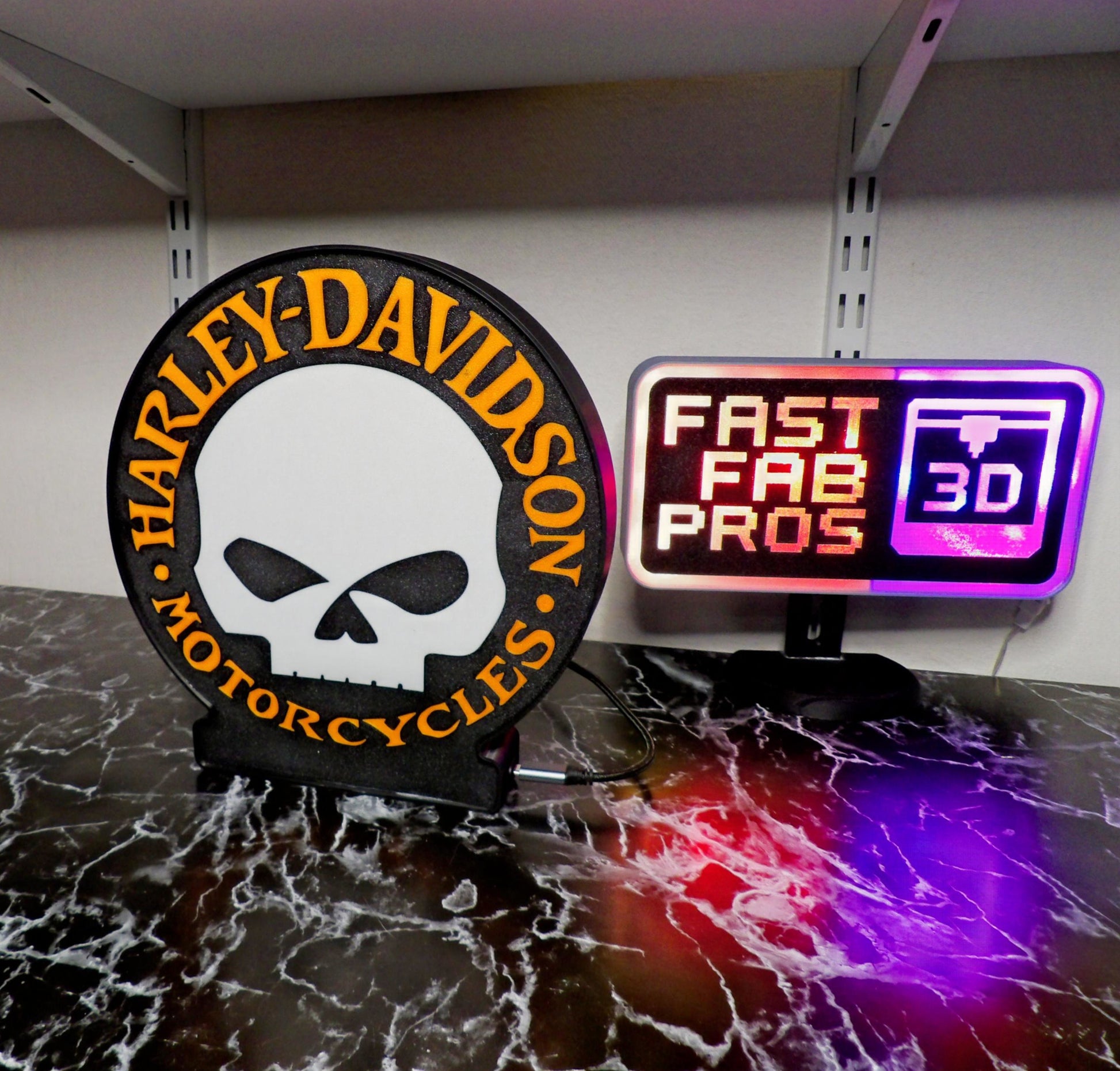 Harley-Davidson Willie G Skull LED Lightbox