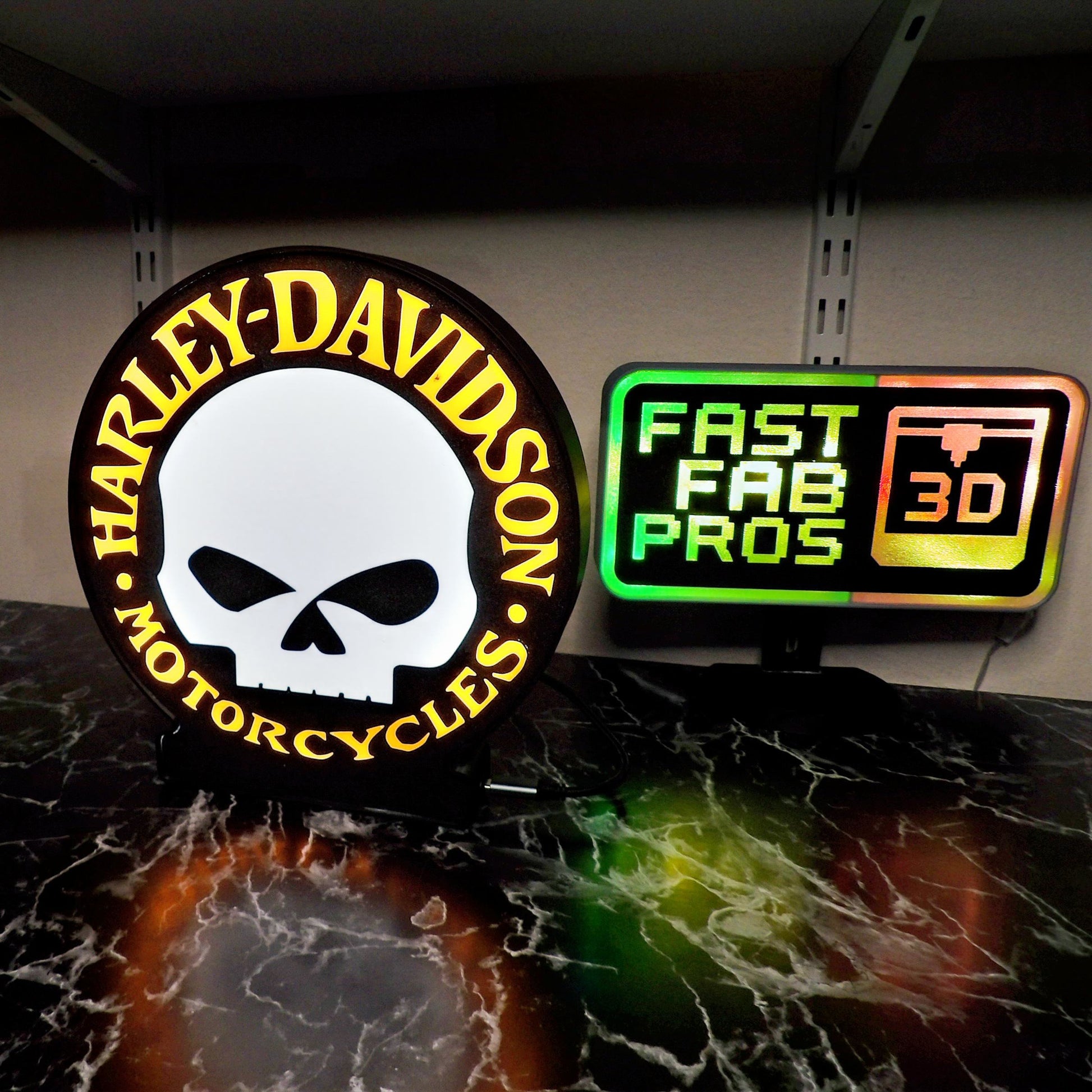 Harley-Davidson Willie G Skull LED Lightbox