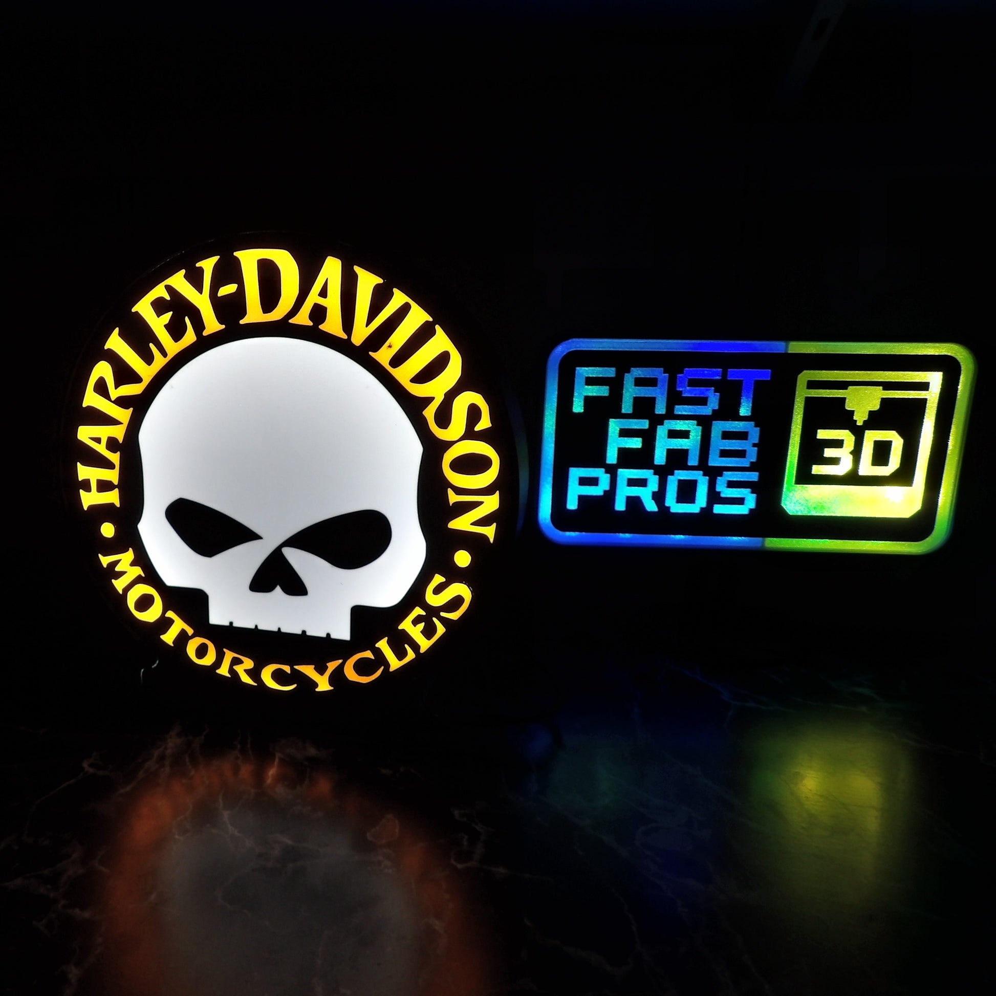 Harley-Davidson Willie G Skull LED Lightbox