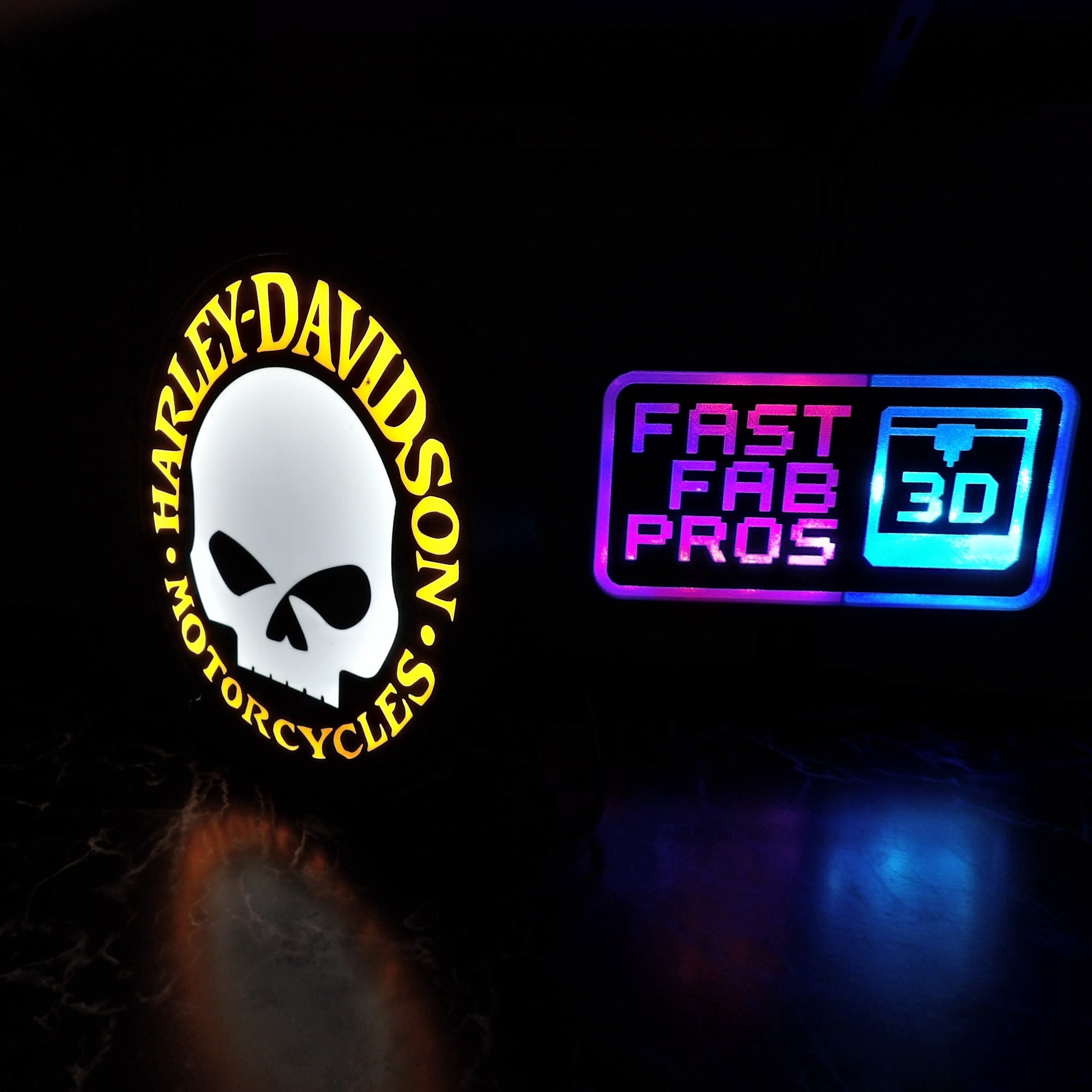 Harley-Davidson Willie G Skull LED Lightbox