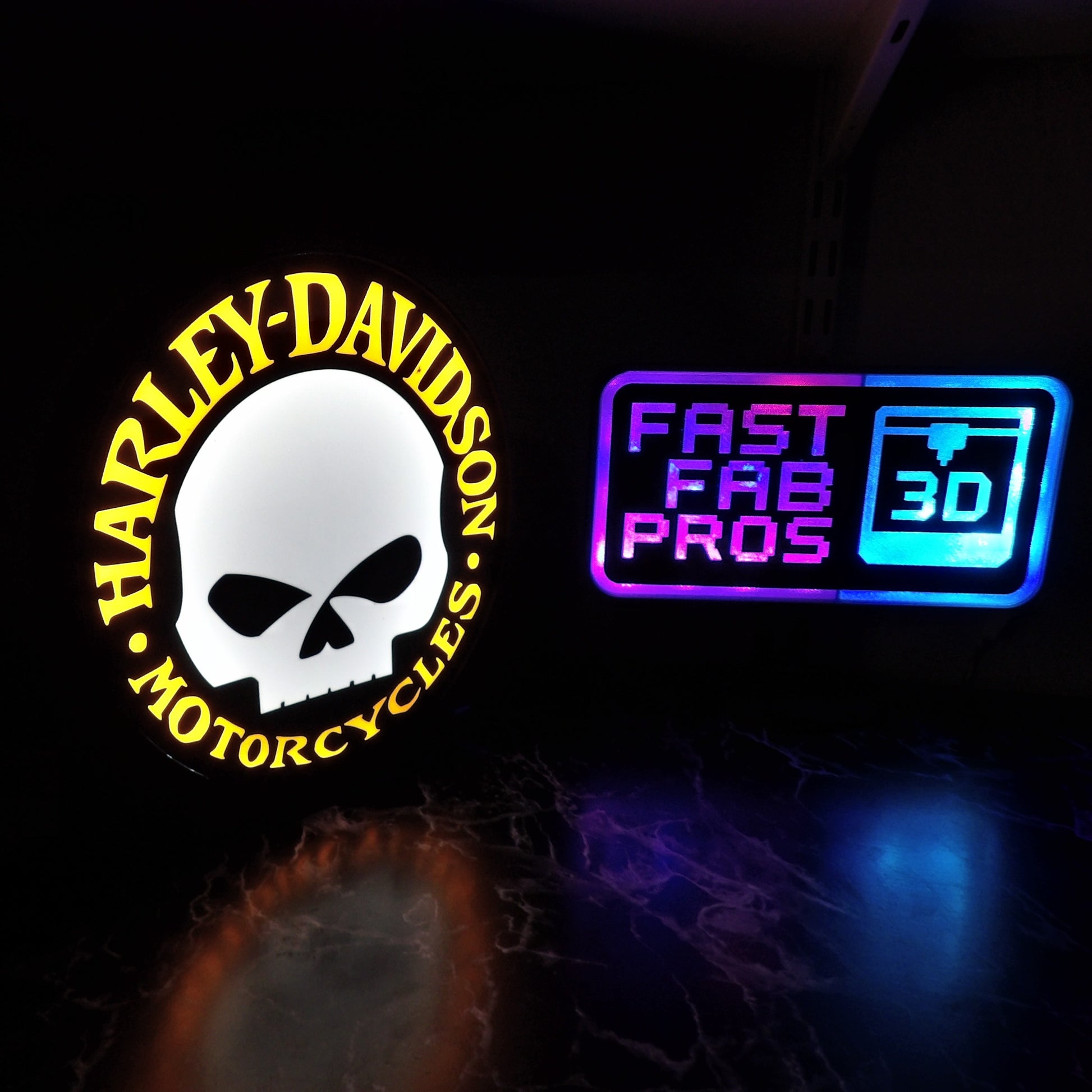 Harley-Davidson Willie G Skull LED Lightbox