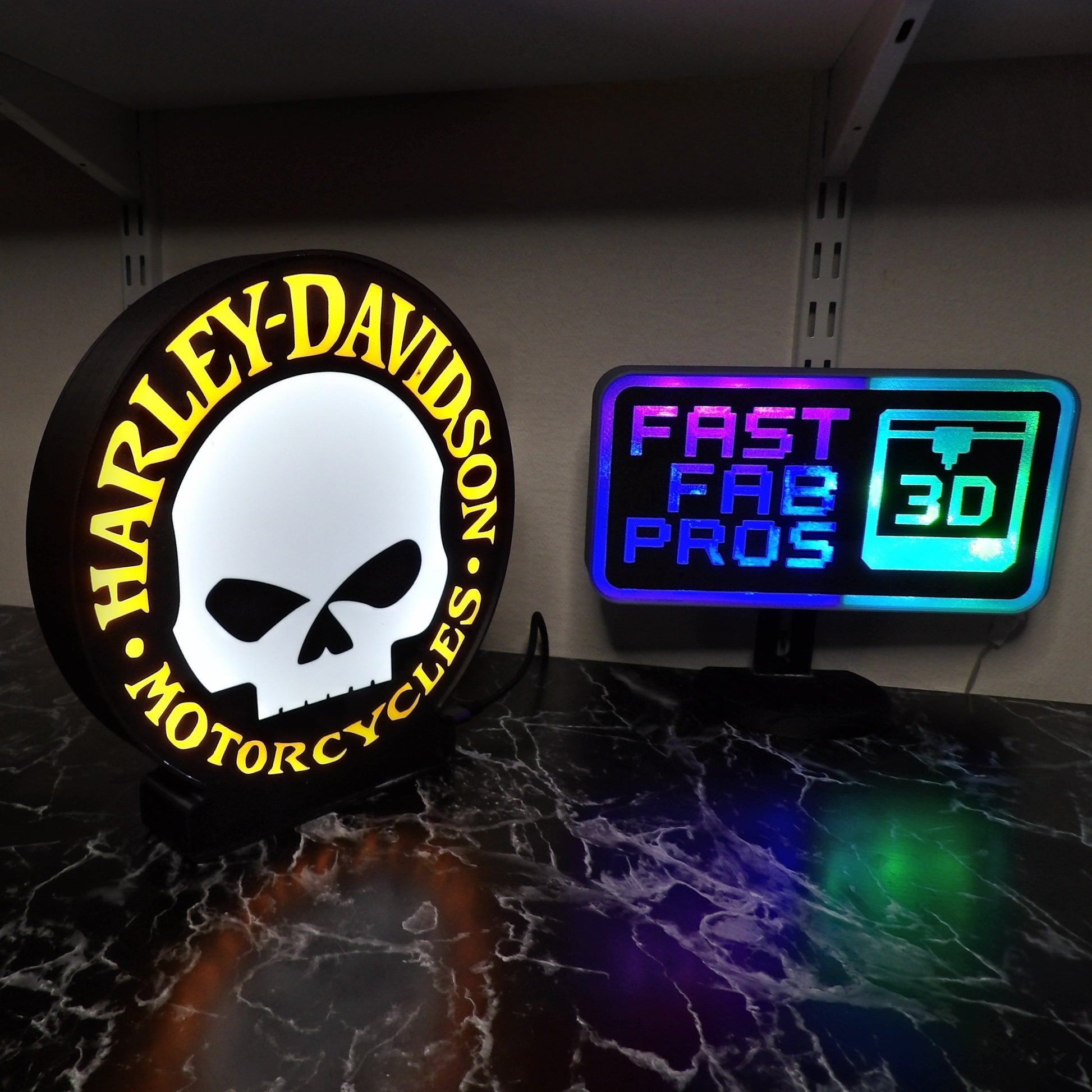 Harley-Davidson Willie G Skull LED Lightbox