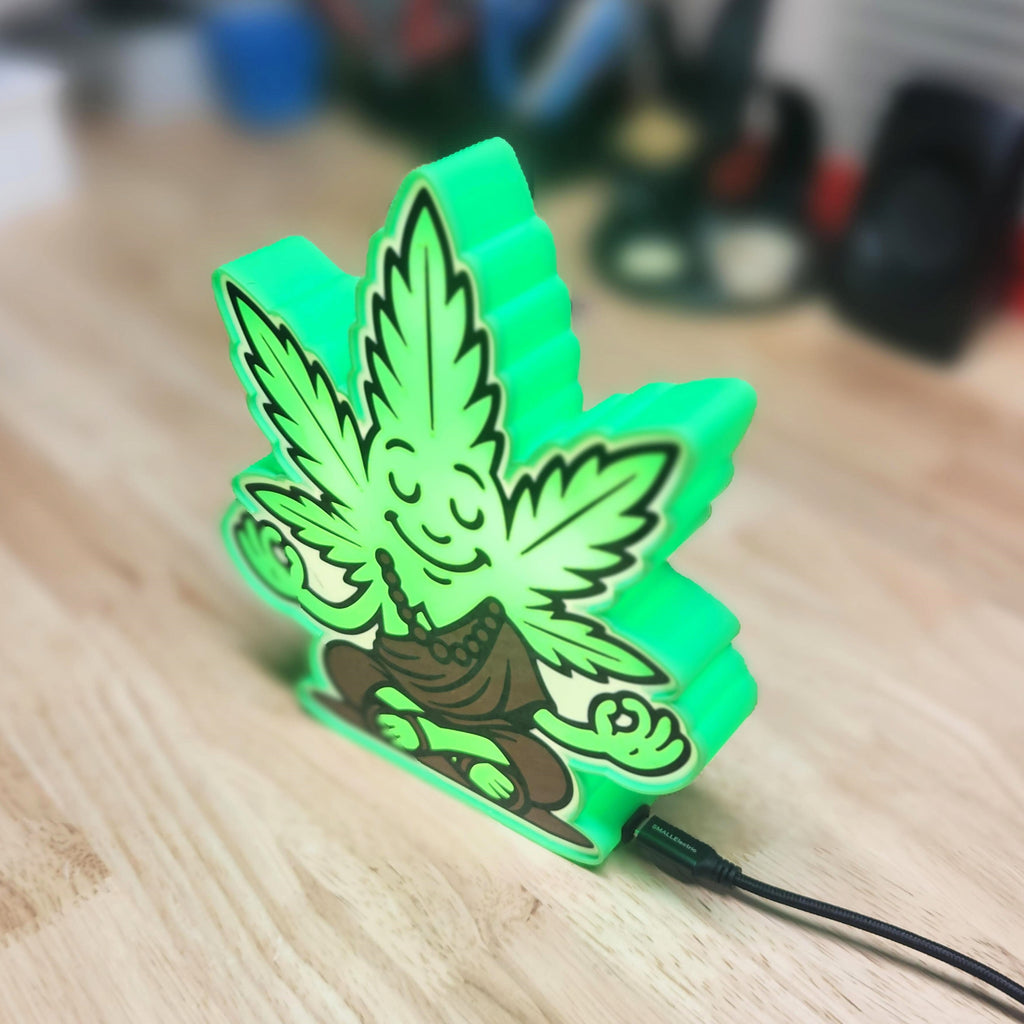 🌿 Meditating Leaf LED Light – Zen Vibes for Any Space