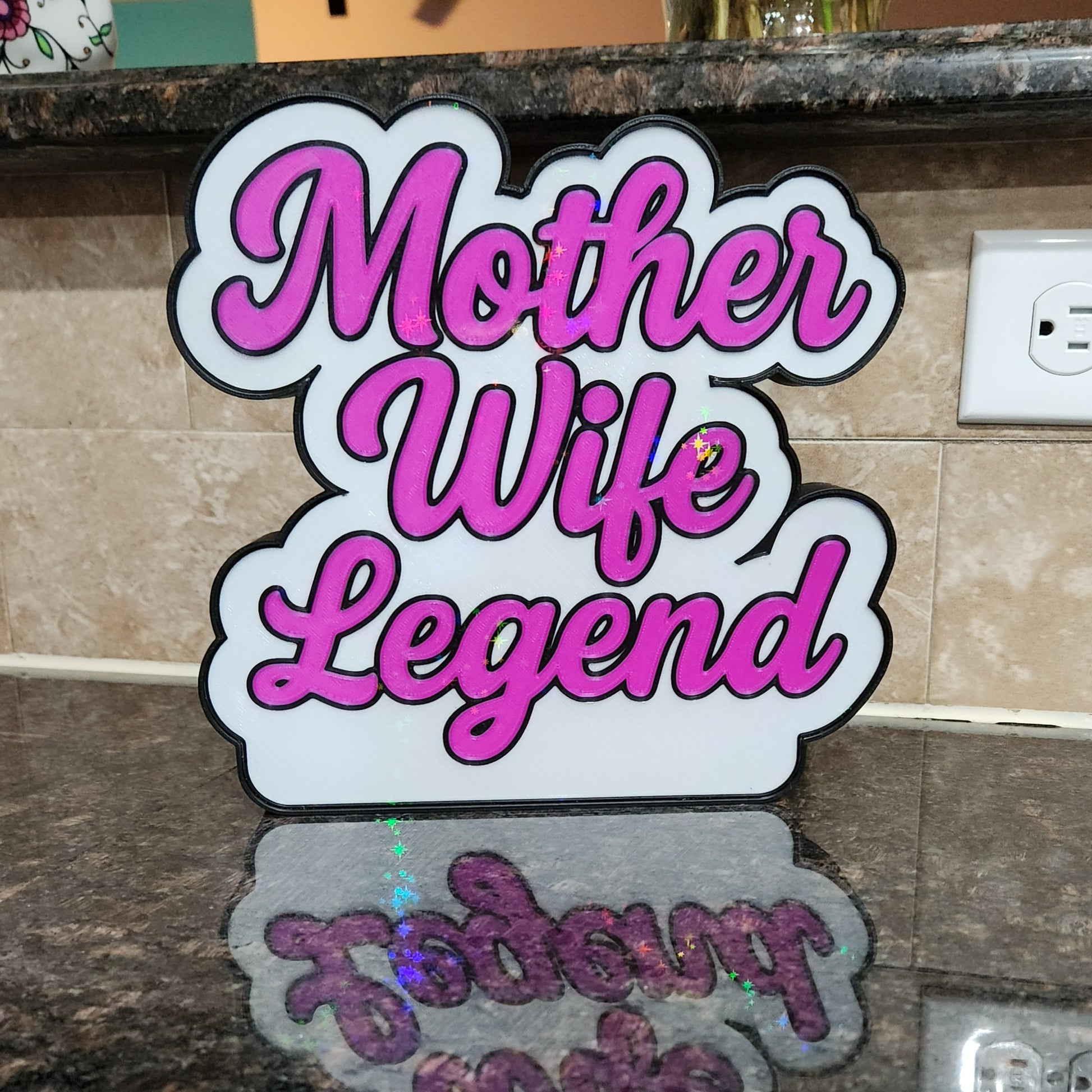 Mother • Wife • Legend – RGB Light Sign