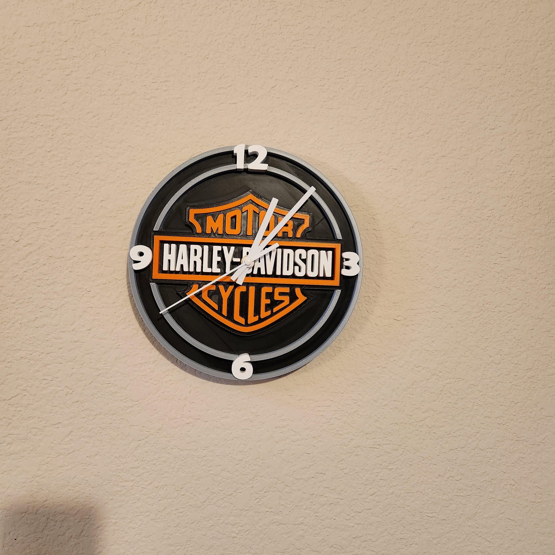 Harley Clock 9.5in - Unique Harley-Davidson Wall Decor for Riders & Fans, Vintage Bike Gift Idea