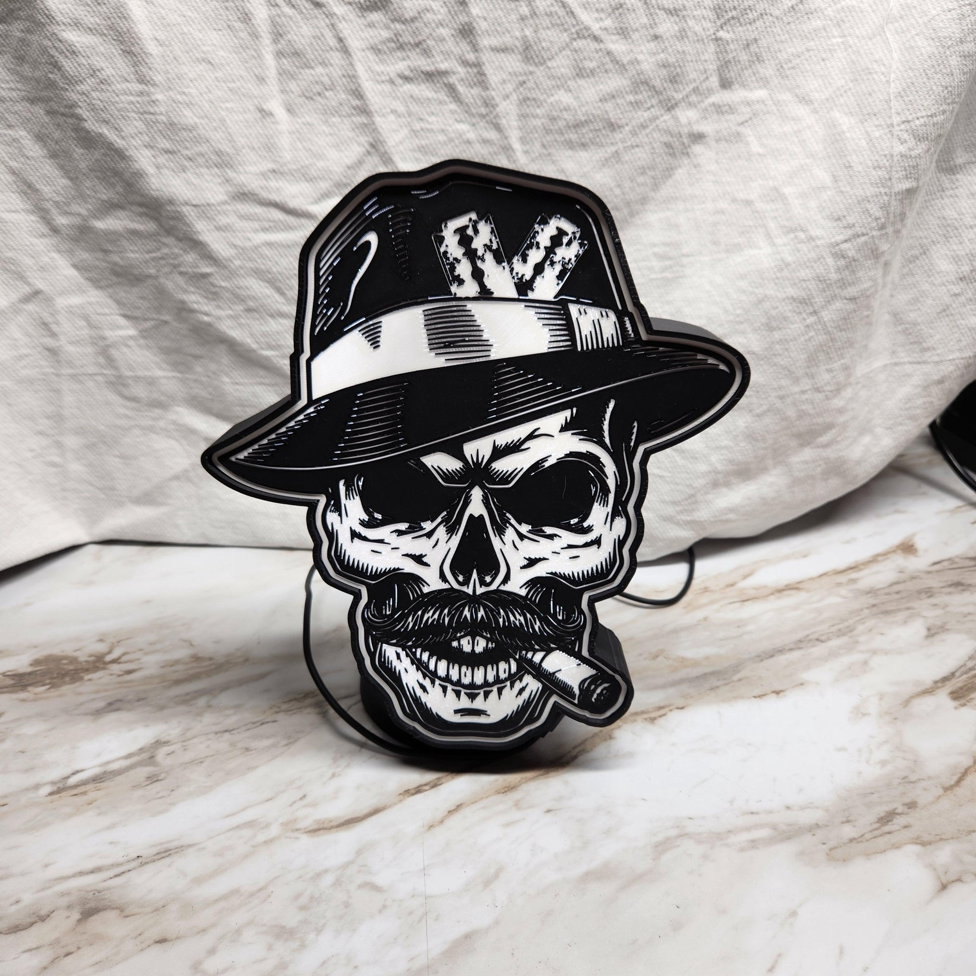 Gangster Skull Lightbox