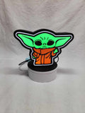 Grogu Lightbox Baby Yoda LED Night Light Star Wars Gift Nursery Decor Collectible