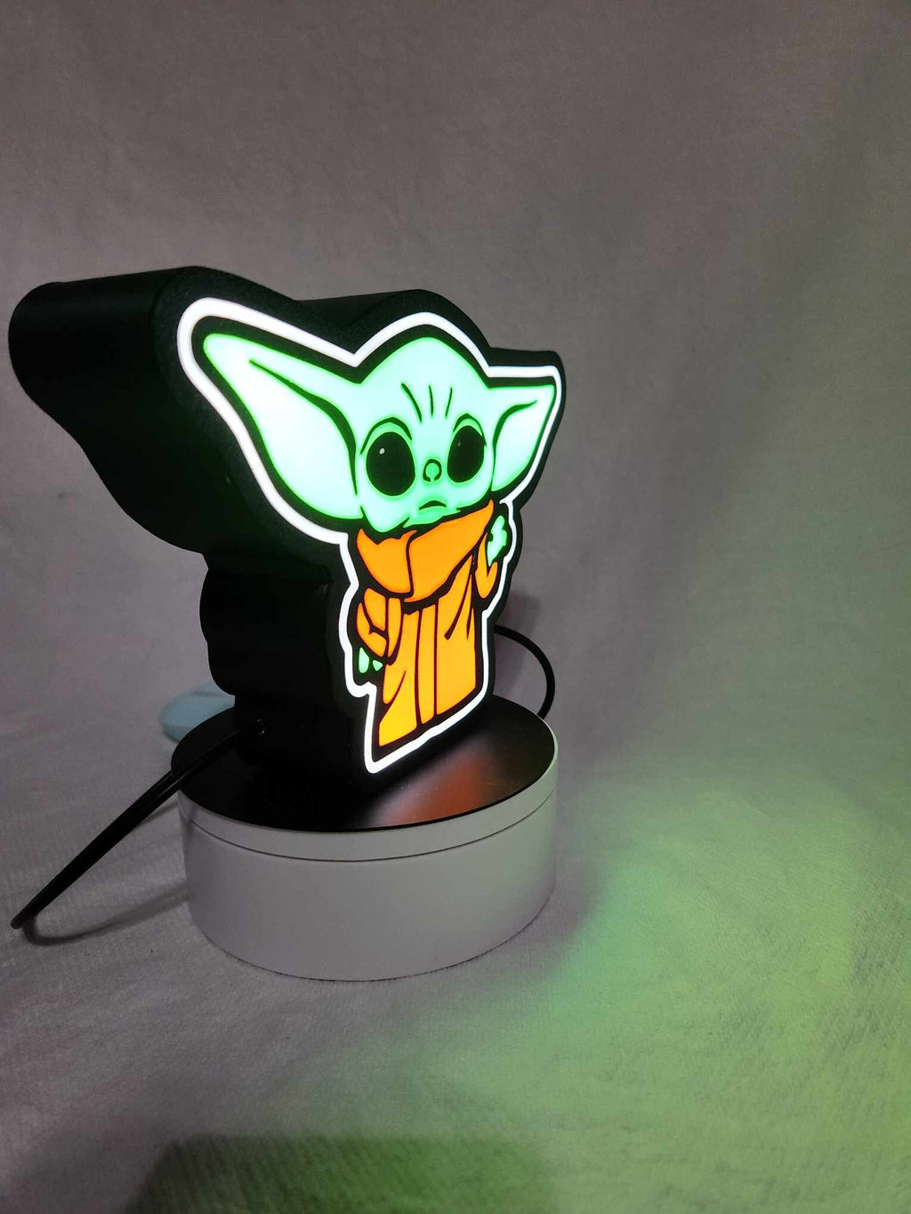 Grogu Lightbox Baby Yoda LED Night Light Star Wars Gift Nursery Decor Collectible