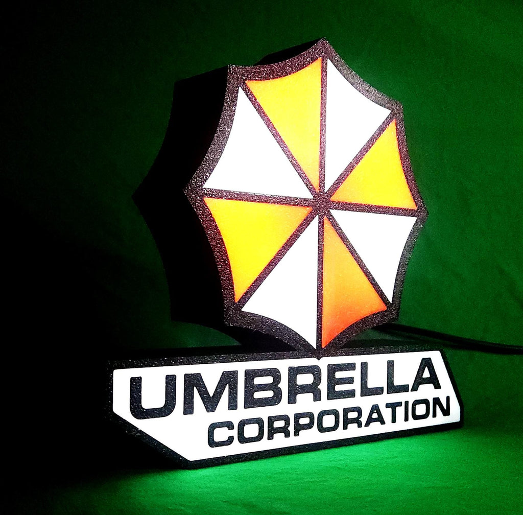 Resident Evil Lightbox Sign: Umbrella Corporation LED Horror Decor