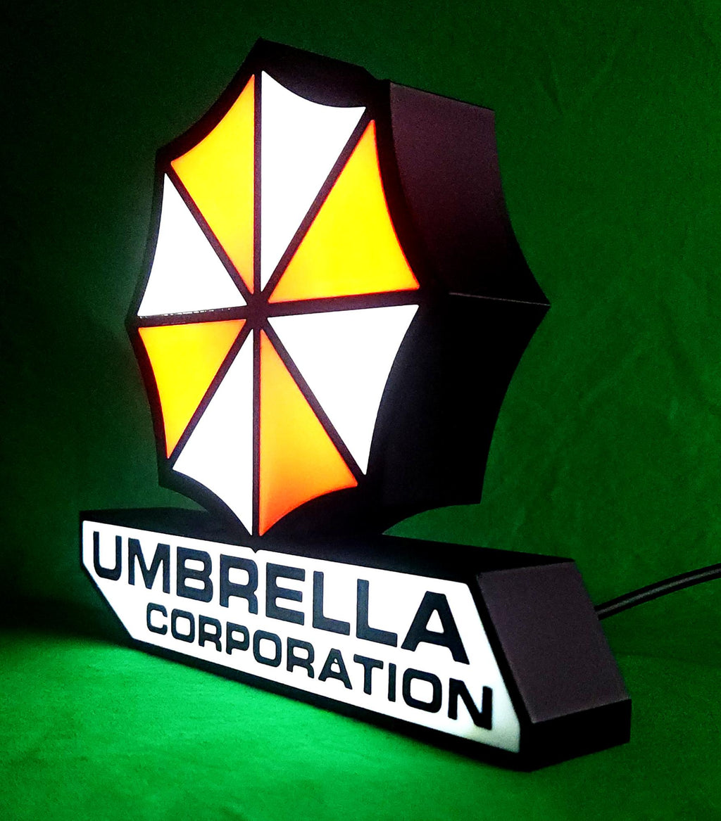 Resident Evil Lightbox Sign: Umbrella Corporation LED Horror Decor