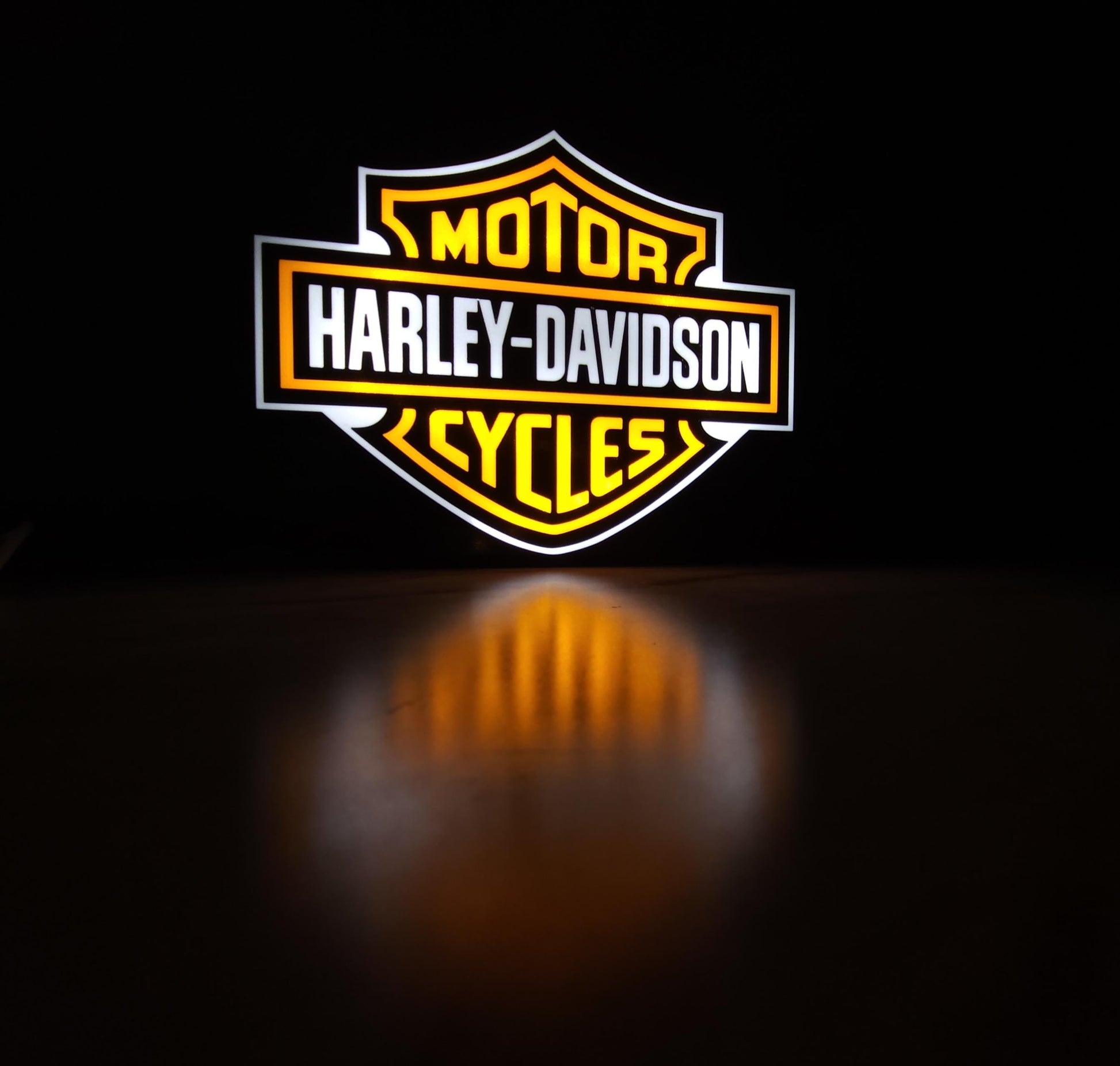 Harley-Davidson Lightbox: LED Motorcycle Decor, Biker Gift