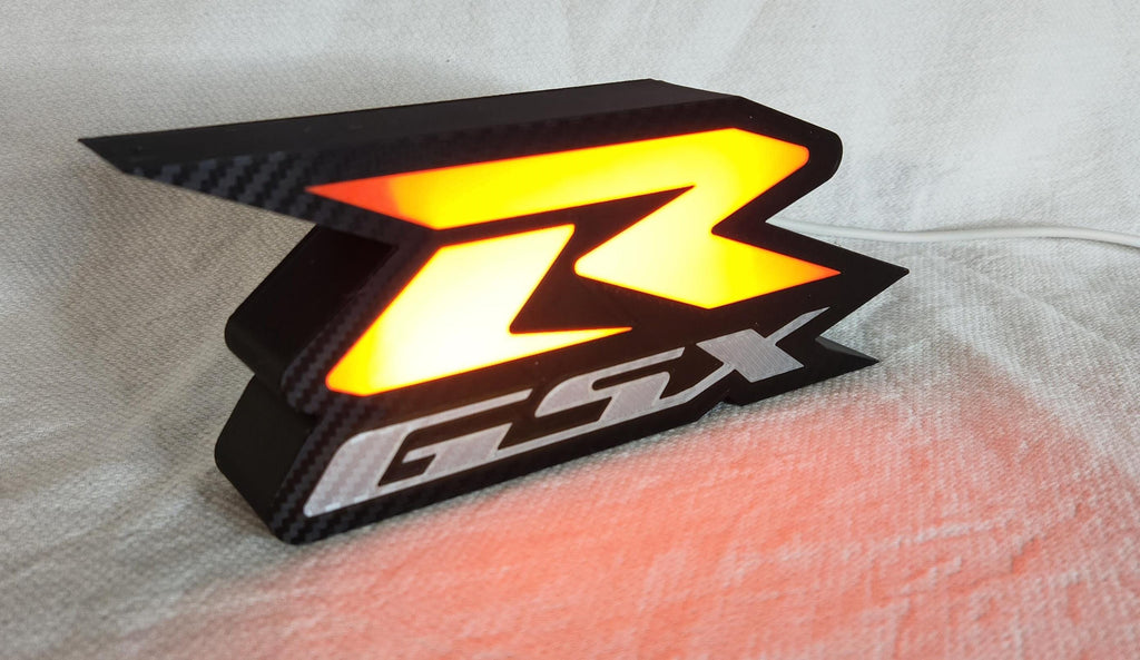 Suzuki GSX-R 3D-Printed LED Lightbox - Illuminate Your Passion!
