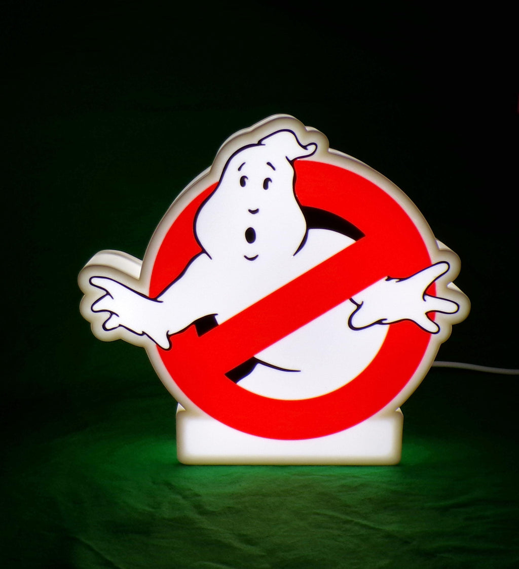 Ghostbusters Light Box Night Light - Iconic Movie Decor, Retro Glow Lamp for Fans & Collectors
