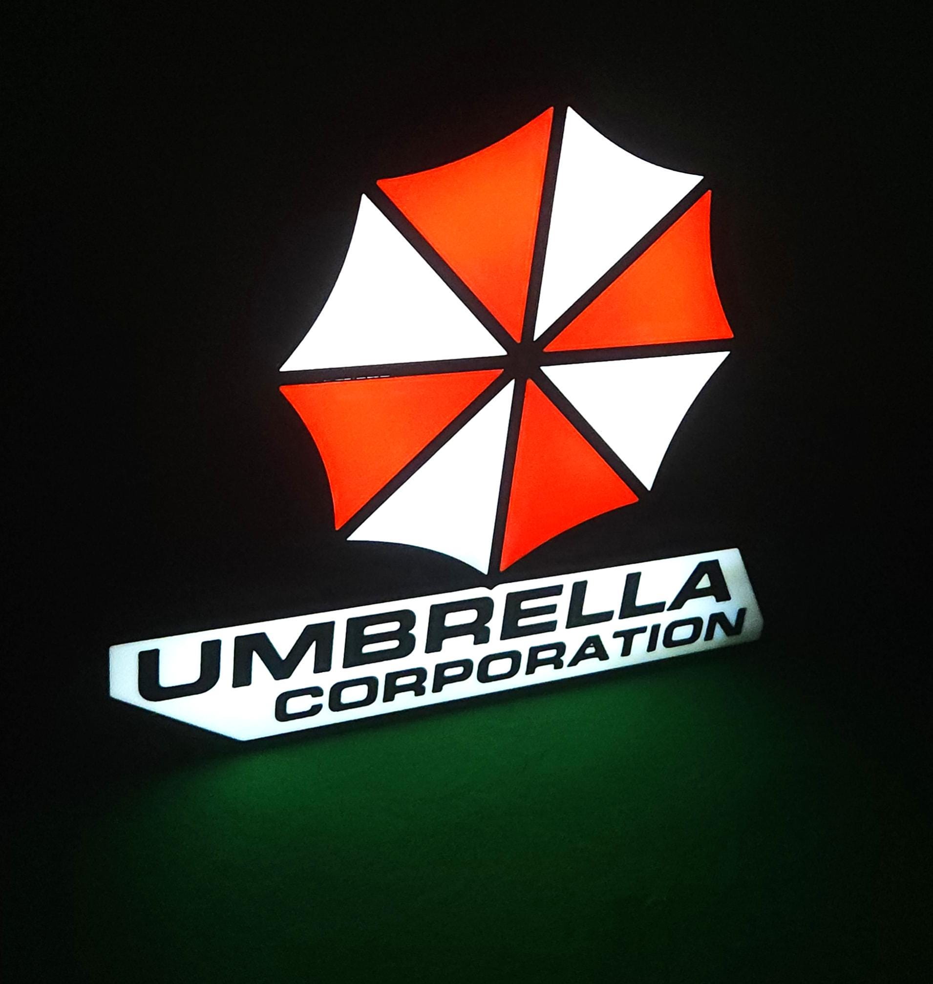 Resident Evil Lightbox Sign: Umbrella Corporation LED Horror Decor