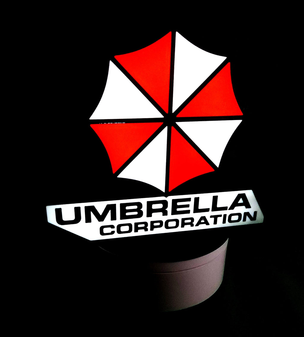 Resident Evil Lightbox Sign: Umbrella Corporation LED Horror Decor