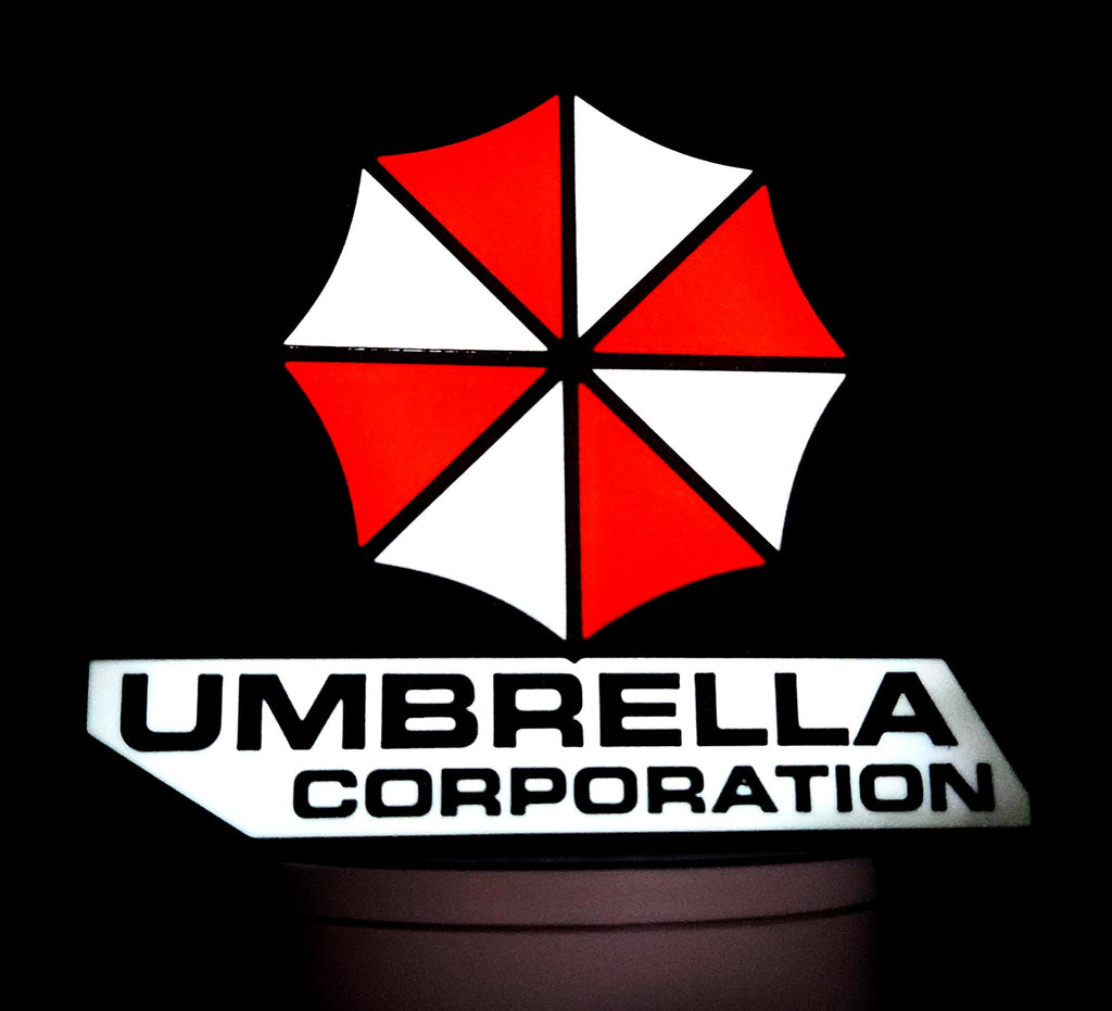 Resident Evil Lightbox Sign: Umbrella Corporation LED Horror Decor