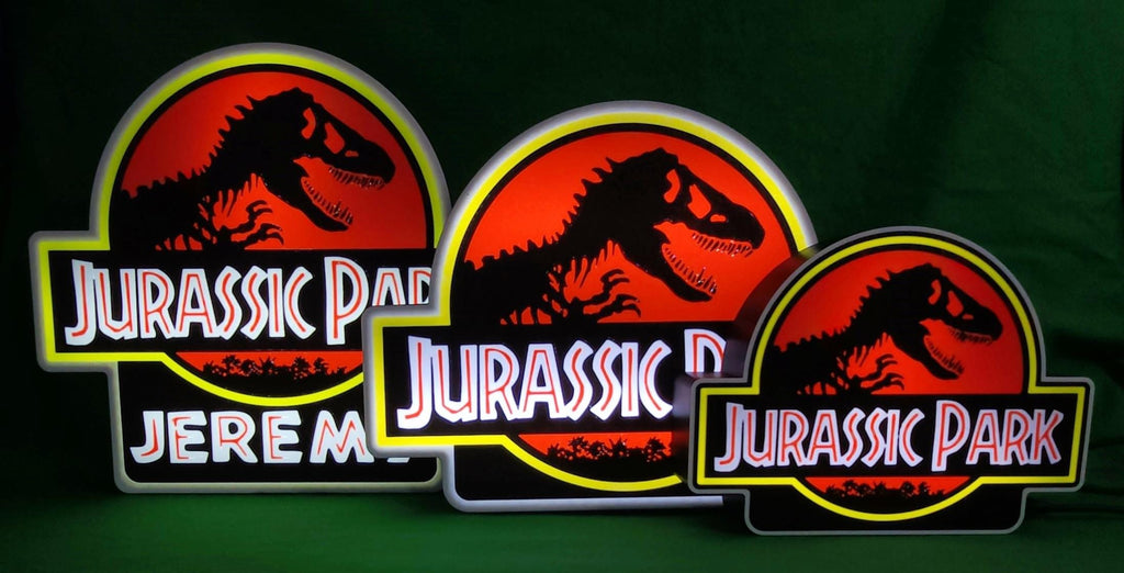 Jurassic Park Lightbox | Dinosaur Movie Decor | Night Light