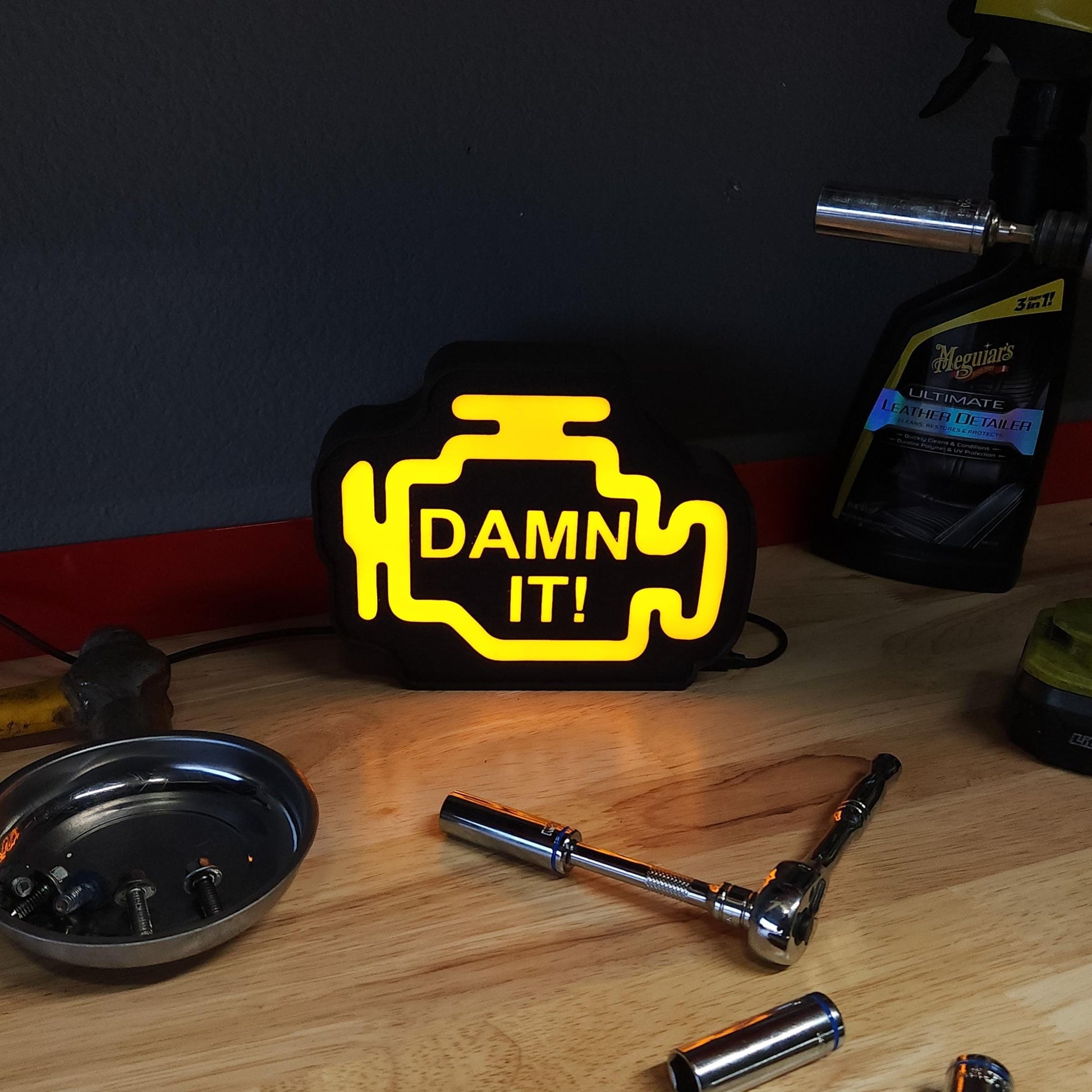 Customizable Check Engine Lightbox - Funny Car Lover Gift!