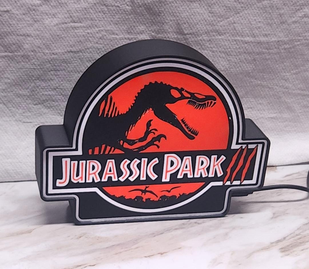 Jurassic Park III Lightbox: Dinosaur Movie LED Night Light