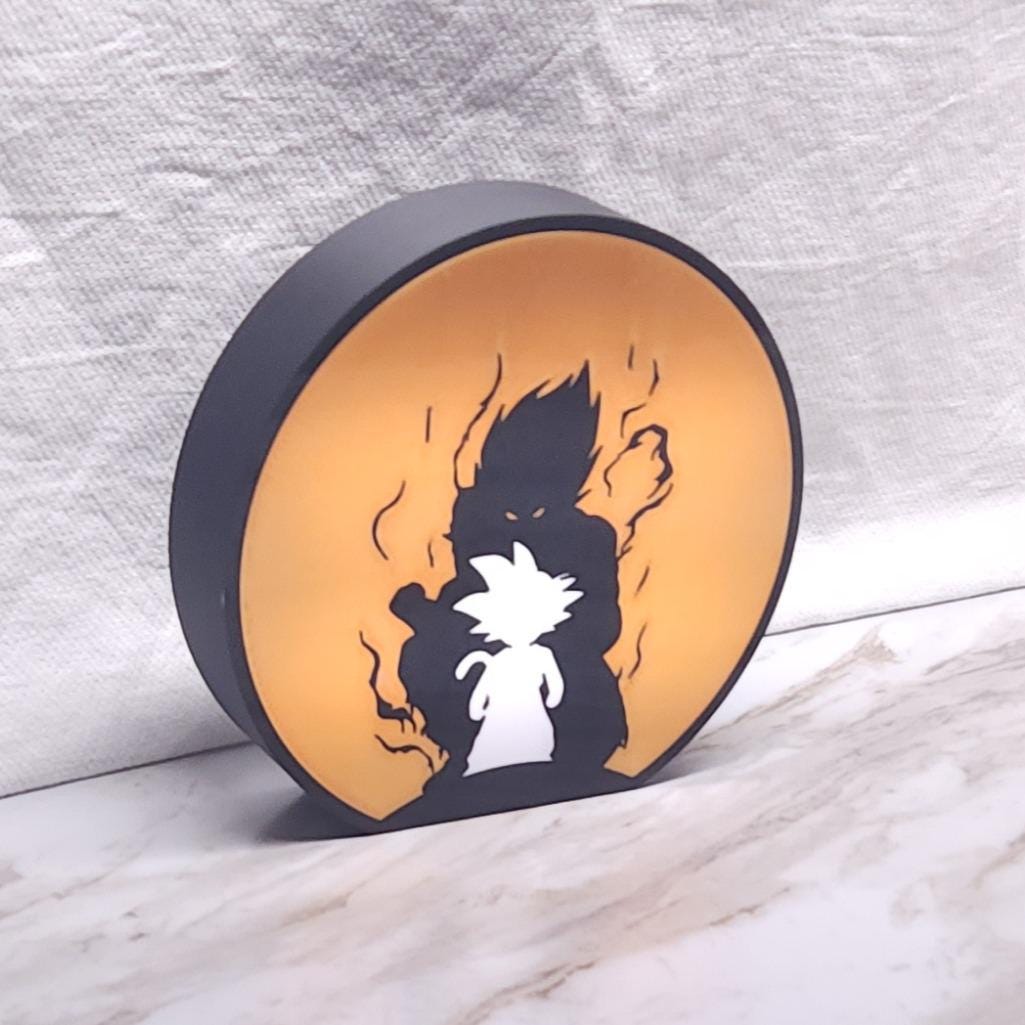 Dragon Ball Z Lightbox Custom Name LED Anime Display - Personalized Gift for Fans, Unique Bedroom Decor