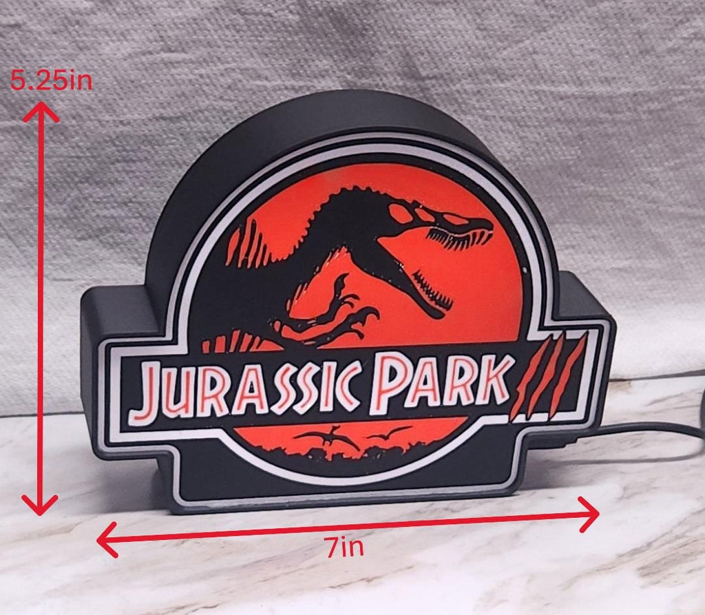 Jurassic Park III Lightbox: Dinosaur Movie LED Night Light