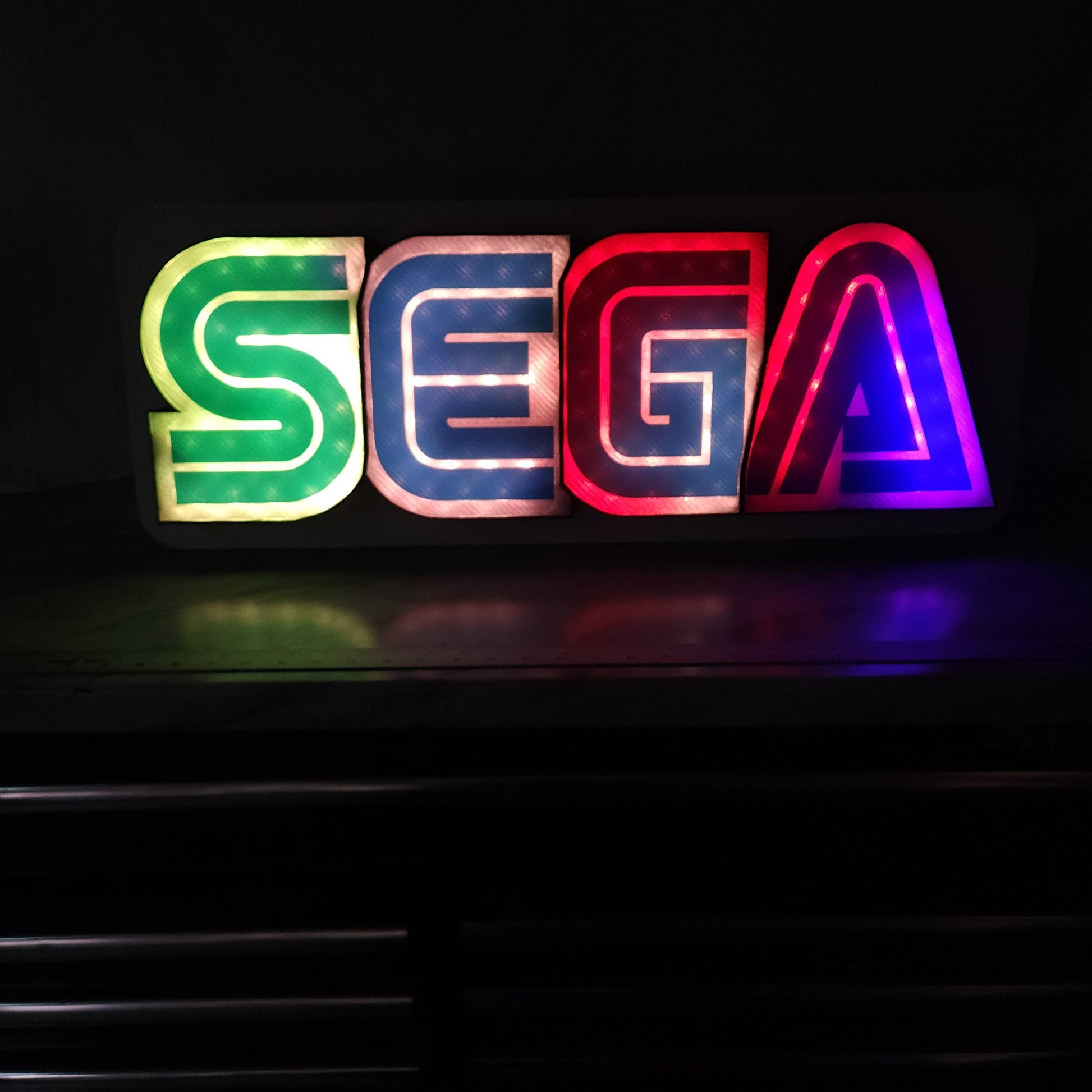 SEGA Gaming Wall Light: Large RGB Retro Game Room Decor