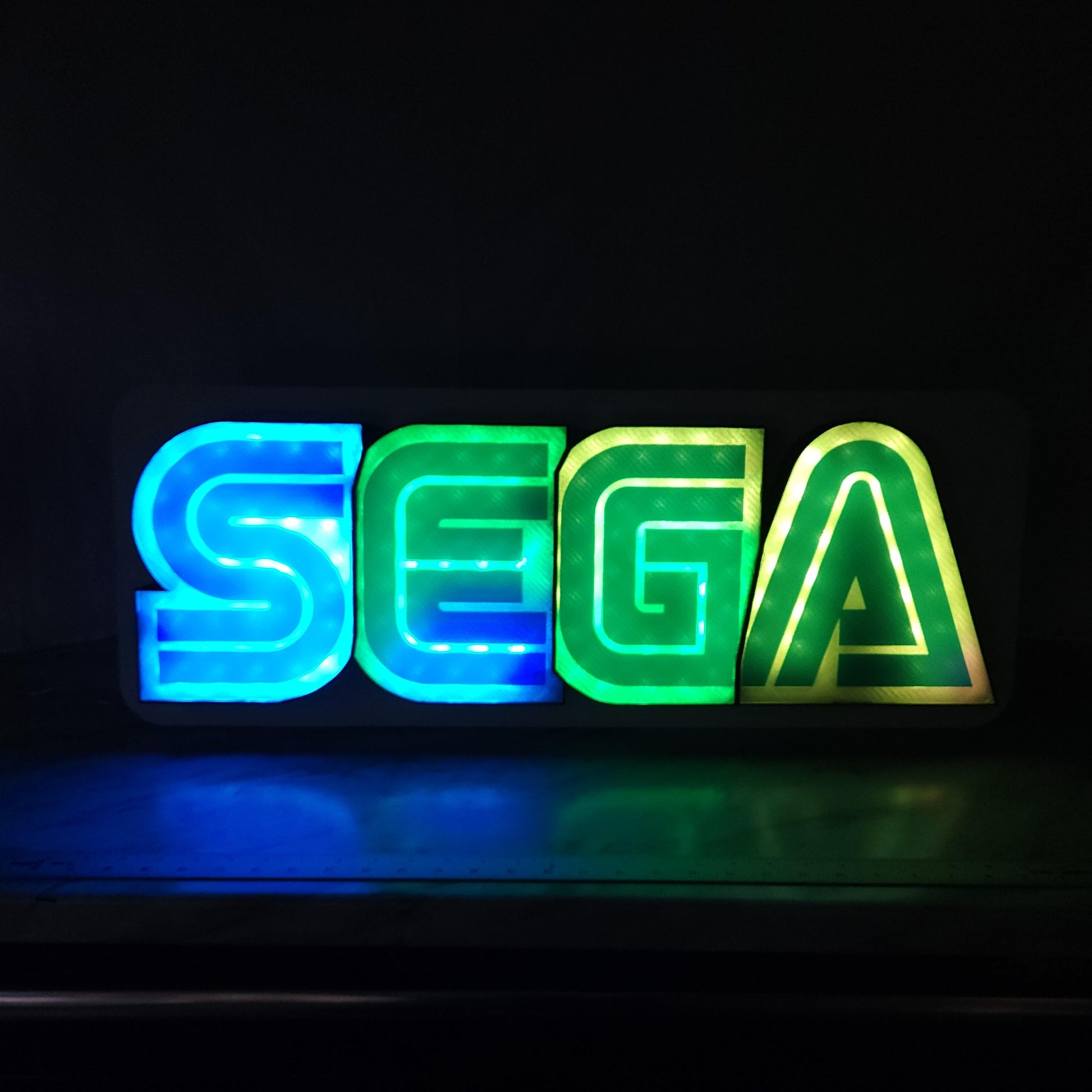 SEGA Gaming Wall Light: Large RGB Retro Game Room Decor
