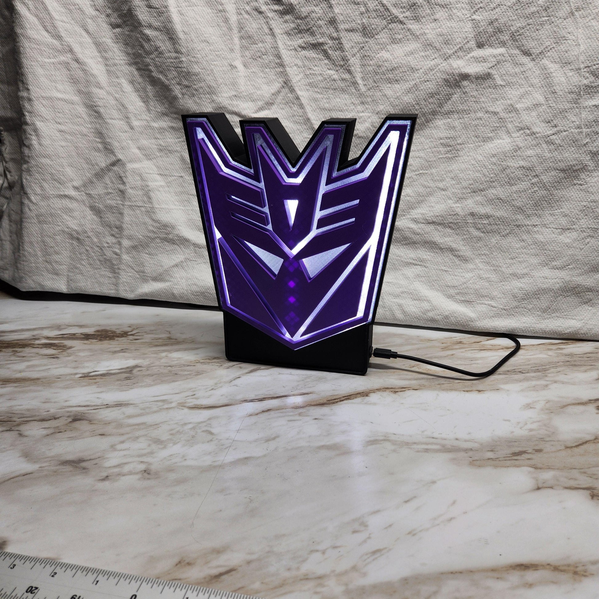 Decepticons Lightbox: Transformers Fan Art, Wall-Mounted LED Night Light