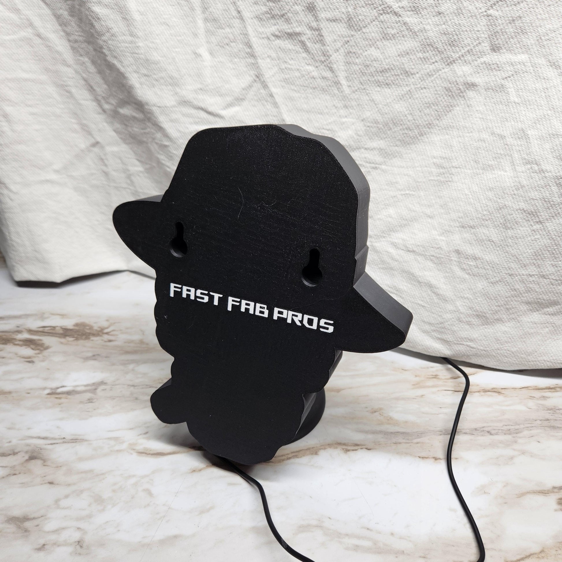 Gangster Skull LED Lightbox: Tattoo Barber Shop Wall Decor