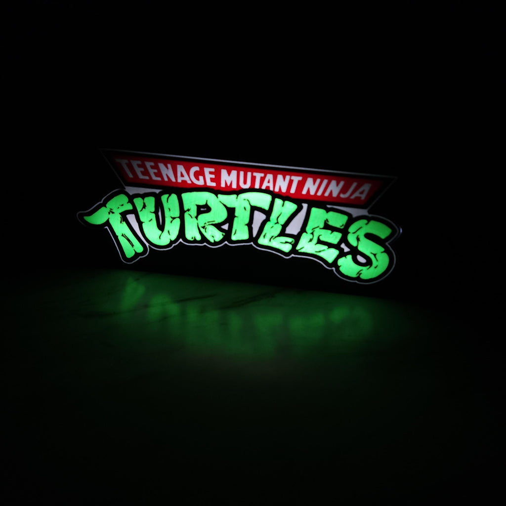Ninja Turtles LED Lightbox Sign: TMNT Wall Decor, Kids Night Light