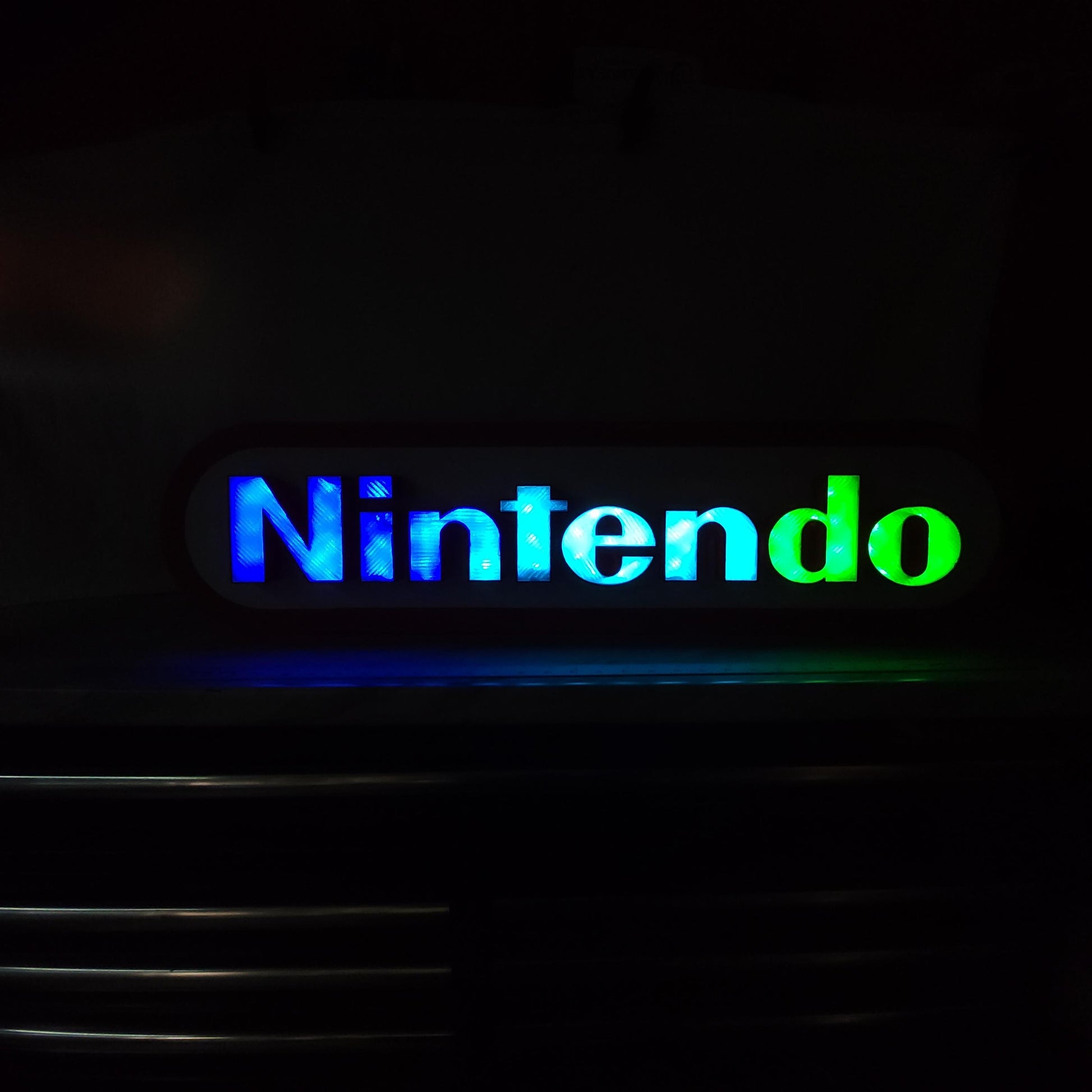 Nintendo Gaming RGB LED Wall Light: Retro Video Game Decor (40-Inch)