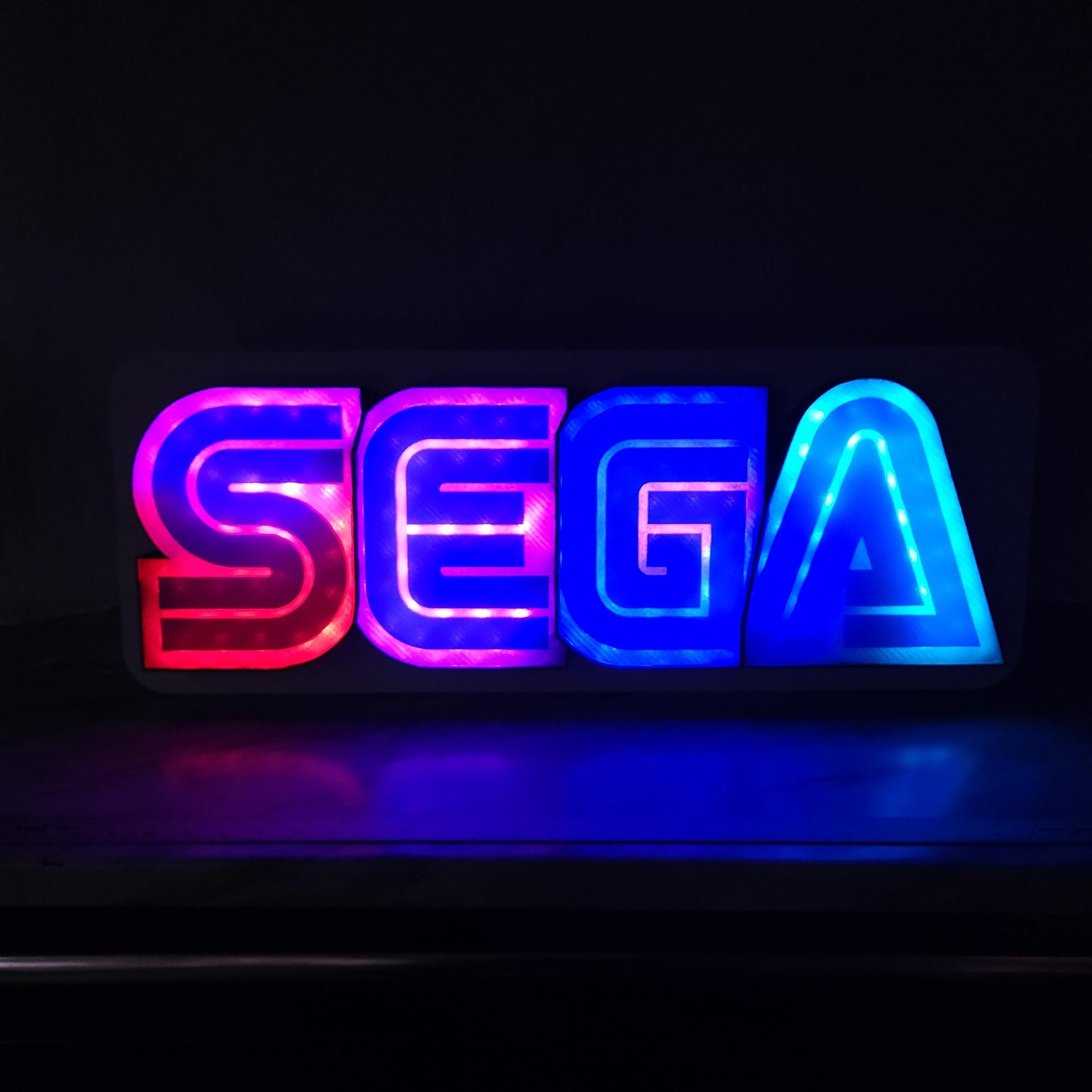 SEGA Gaming Wall Light: Large RGB Retro Game Room Decor
