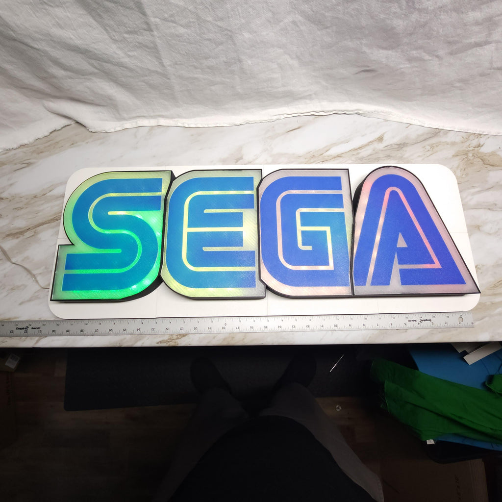 SEGA Gaming Wall Light: Large RGB Retro Game Room Decor