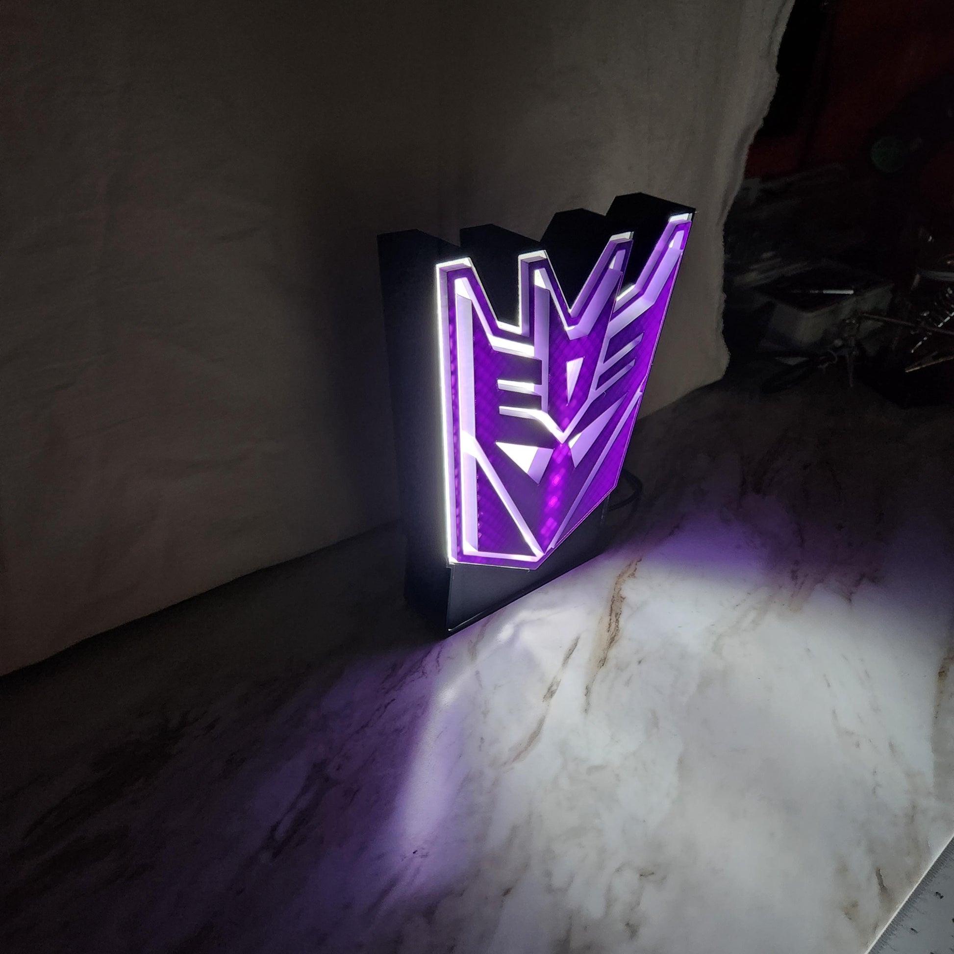 Decepticons Lightbox: Transformers Fan Art, Wall-Mounted LED Night Light