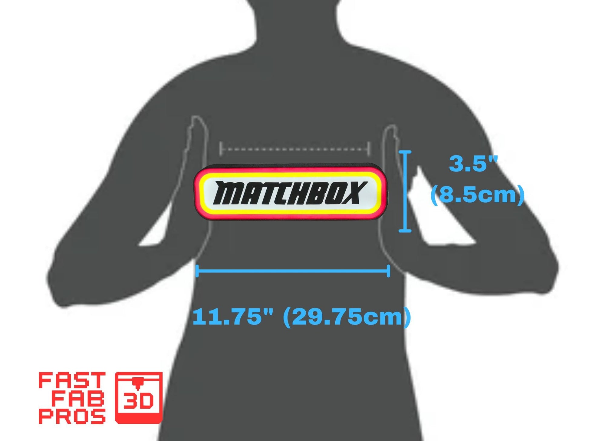 Matchbox LED Light Sign – Retro Logo Desk Light, USB Powered Wall or Shelf Display, Collector Decor